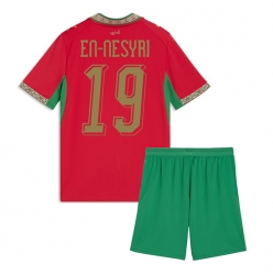 Marokko Youssef En-Nesyri #19 Hjemmedraktsett Barn VM 2026 Kortermet (+ Korte bukser)