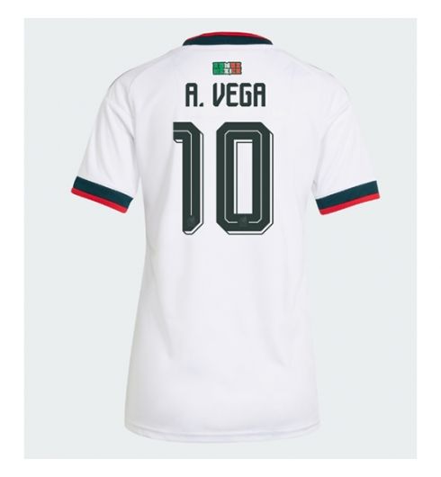 Mexico Alexis Vega #10 Bortedrakt Dame VM 2026 Kortermet Mexico Alexis Vega #10 Bortedrakt Dame VM 2026 Kortermet