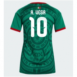 Mexico Alexis Vega #10 Hjemmedrakt Dame VM 2026 Kortermet