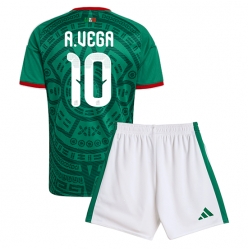 Mexico Alexis Vega #10 Hjemmedraktsett Barn VM 2026 Kortermet (+ Korte bukser)