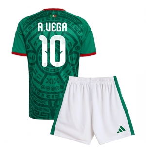 Mexico Alexis Vega #10 Hjemmedraktsett Barn VM 2026 Kortermet (+ Korte bukser)