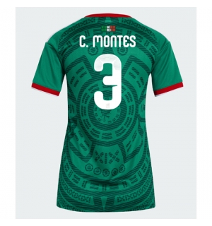 Mexico Cesar Montes #3 Hjemmedrakt Dame VM 2026 Kortermet