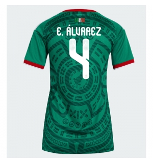 Mexico Edson Alvarez #4 Hjemmedrakt Dame VM 2026 Kortermet