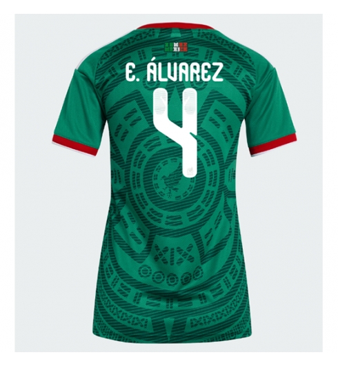 Mexico Edson Alvarez #4 Hjemmedrakt Dame VM 2026 Kortermet Mexico Edson Alvarez #4 Hjemmedrakt Dame VM 2026 Kortermet