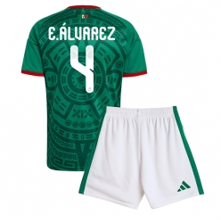 Mexico Edson Alvarez #4 Hjemmedraktsett Barn VM 2026 Kortermet (+ Korte bukser)