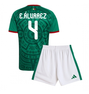 Mexico Edson Alvarez #4 Hjemmedraktsett Barn VM 2026 Kortermet (+ Korte bukser)