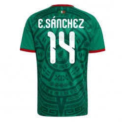 Mexico Erick Sanchez #14 Hjemmedrakt VM 2026 Kortermet