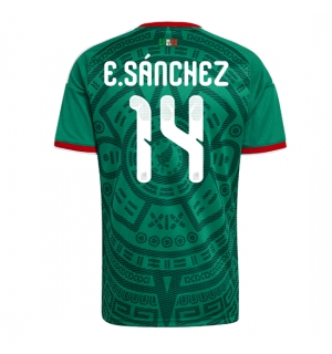 Mexico Erick Sanchez #14 Hjemmedrakt VM 2026 Kortermet