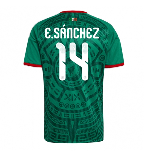 Mexico Erick Sanchez #14 Hjemmedrakt VM 2026 Kortermet Mexico Erick Sanchez #14 Hjemmedrakt VM 2026 Kortermet