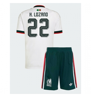 Mexico Hirving Lozano #22 Bortedraktsett Barn VM 2026 Kortermet (+ Korte bukser)