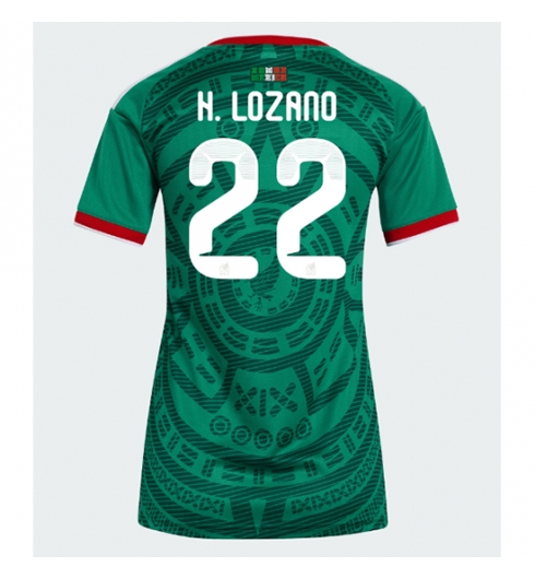 Mexico Hirving Lozano #22 Hjemmedrakt Dame VM 2026 Kortermet Mexico Hirving Lozano #22 Hjemmedrakt Dame VM 2026 Kortermet