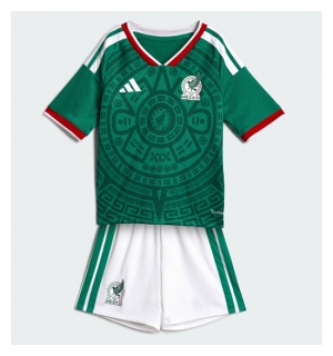 Mexico Hjemmedraktsett Barn VM 2026 Kortermet (+ Korte bukser)
