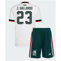 Mexico Jesus Gallardo #23 Bortedraktsett Barn VM 2026 Kortermet (+ Korte bukser)