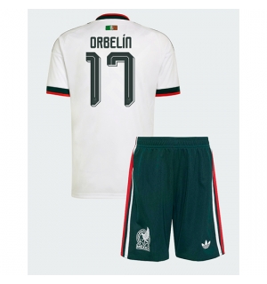 Mexico Orbelin Pineda #17 Bortedraktsett Barn VM 2026 Kortermet (+ Korte bukser)