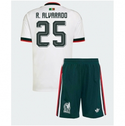Mexico Roberto Alvarado #25 Bortedraktsett Barn VM 2026 Kortermet (+ Korte bukser)