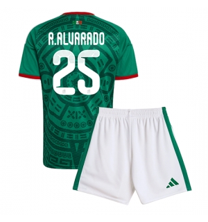 Mexico Roberto Alvarado #25 Hjemmedraktsett Barn VM 2026 Kortermet (+ Korte bukser)