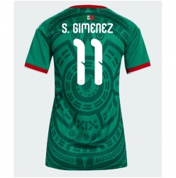 Mexico Santiago Gimenez #11 Hjemmedrakt Dame VM 2026 Kortermet
