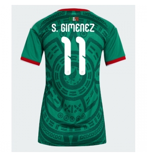 Mexico Santiago Gimenez #11 Hjemmedrakt Dame VM 2026 Kortermet