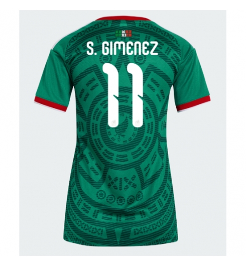 Mexico Santiago Gimenez #11 Hjemmedrakt Dame VM 2026 Kortermet Mexico Santiago Gimenez #11 Hjemmedrakt Dame VM 2026 Kortermet