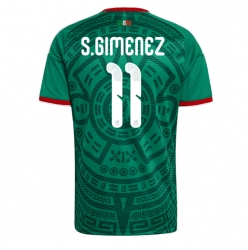 Mexico Santiago Gimenez #11 Hjemmedrakt VM 2026 Kortermet