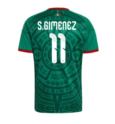 Mexico Santiago Gimenez #11 Hjemmedrakt VM 2026 Kortermet Mexico Santiago Gimenez #11 Hjemmedrakt VM 2026 Kortermet
