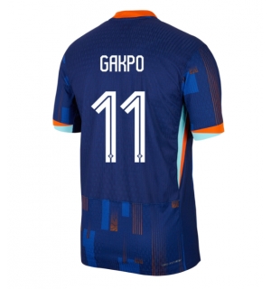 Nederland Cody Gakpo #11 Bortedrakt EM 2024 Kortermet