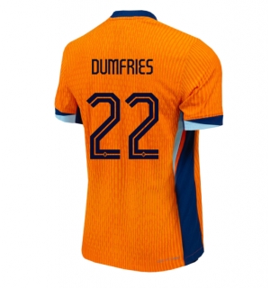 Nederland Denzel Dumfries #22 Hjemmedrakt EM 2024 Kortermet