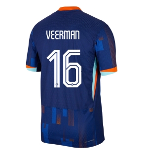 Nederland Joey Veerman #16 Bortedrakt EM 2024 Kortermet