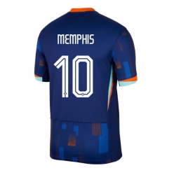 Nederland Memphis Depay #10 Bortedrakt EM 2024 Kortermet