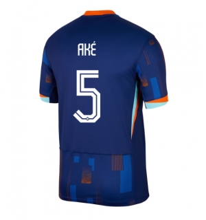 Nederland Nathan Ake #5 Bortedrakt EM 2024 Kortermet
