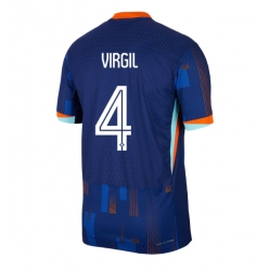 Nederland Virgil van Dijk #4 Bortedrakt EM 2024 Kortermet