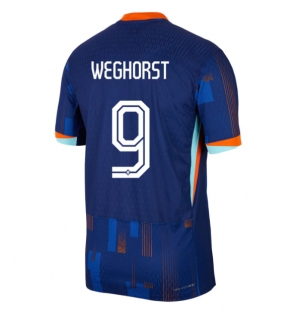 Nederland Wout Weghorst #9 Bortedrakt EM 2024 Kortermet