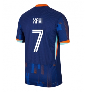 Nederland Xavi Simons #7 Bortedrakt EM 2024 Kortermet