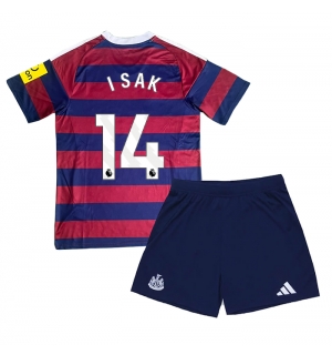 Newcastle United Alexander Isak #14 Bortedraktsett Barn 2024-25 Kortermet (+ Korte bukser)