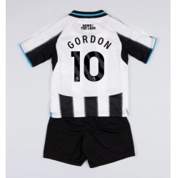 Newcastle United Anthony Gordon #10 Hjemmedraktsett Barn 2025-26 Kortermet (+ Korte bukser)
