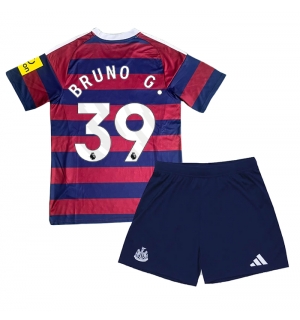 Newcastle United Bruno Guimaraes #39 Bortedraktsett Barn 2024-25 Kortermet (+ Korte bukser)