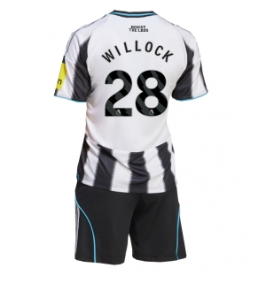 Newcastle United Joe Willock #28 Hjemmedraktsett Barn 2025-26 Kortermet (+ Korte bukser)