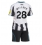 Newcastle United Joe Willock #28 Hjemmedraktsett Barn 2025-26 Kortermet (+ Korte bukser)