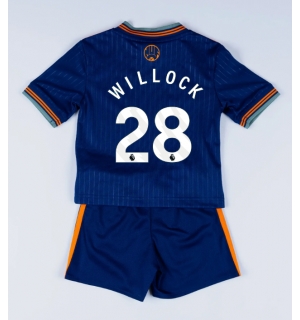 Newcastle United Joe Willock #28 Tredjedraktsett Barn 2025-26 Kortermet (+ Korte bukser)