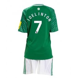 Newcastle United Joelinton #7 Bortedraktsett Barn 2025-26 Kortermet (+ Korte bukser)