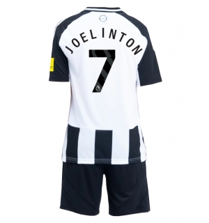 Newcastle United Joelinton #7 Hjemmedraktsett Barn 2024-25 Kortermet (+ Korte bukser)