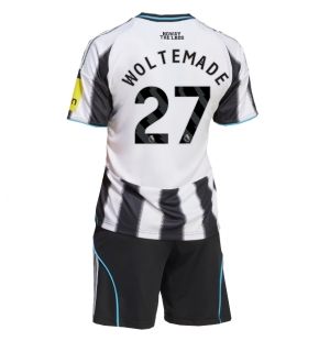 Newcastle United Nick Woltemade #27 Hjemmedraktsett Barn 2025-26 Kortermet (+ Korte bukser)