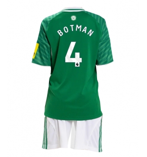 Newcastle United Sven Botman #4 Bortedraktsett Barn 2025-26 Kortermet (+ Korte bukser)