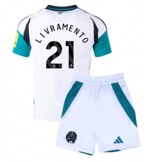 Newcastle United Tino Livramento #21 Tredjedraktsett Barn 2024-25 Kortermet (+ Korte bukser)