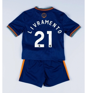 Newcastle United Tino Livramento #21 Tredjedraktsett Barn 2025-26 Kortermet (+ Korte bukser)