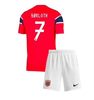 Norge Alexander Sorloth #7 Hjemmedraktsett Barn VM 2026 Kortermet (+ Korte bukser)