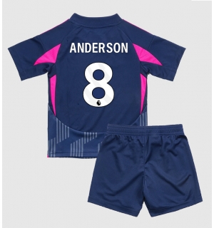 Nottingham Forest Elliot Anderson #8 Bortedraktsett Barn 2024-25 Kortermet (+ Korte bukser)