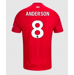 Nottingham Forest Elliot Anderson #8 Hjemmedrakt 2024-25 Kortermet