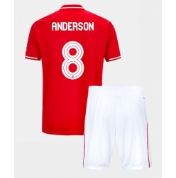 Nottingham Forest Elliot Anderson #8 Hjemmedraktsett Barn 2025-26 Kortermet (+ Korte bukser)