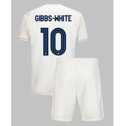 Nottingham Forest Morgan Gibbs-White #10 Bortedraktsett Barn 2025-26 Kortermet (+ Korte bukser)
